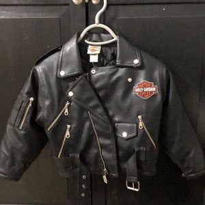 PVC Simulated Leather Harley-Davidson kids jacket